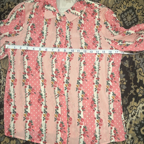 Sezane Pink Floral Blouse - Picture 3 of 3